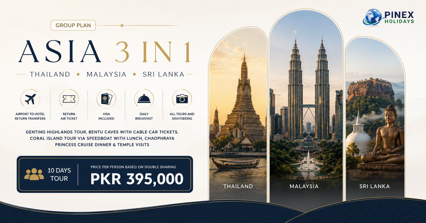 Asia 3-in-1 — Kuala Lumpur, Bangkok & Singapore